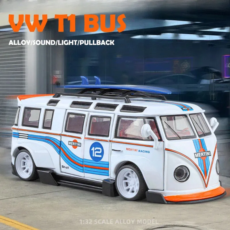Simulación G1 escala T1 transportador modelo sonido luz autobús juguetes vehículo niños niño regalo de cumpleaños coche en miniatura
