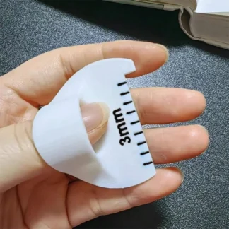 Herramienta de medición de calibre de aguja de coser, plantilla de costura de regla de dedo para puntadas iguales, Protector de dedo, herramienta de guía de costura DIY
