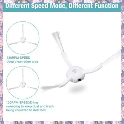 Juego de 3 filtros HEPA, cepillo principal, Cepillo Lateral para Xiaomi 1S Roborock S6 S5 MAX S60 S65 S5 S50 E25 E35, accesorios de piezas de vacío