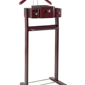 Perchero de oficina para adultos, perchero americano de madera maciza, estante para traje de suelo a techo, estante totalmente de madera maciza