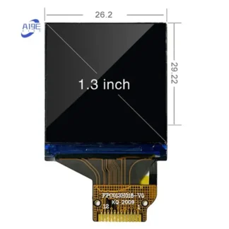 A19E-Pantalla LCD de radiación nuclear 240X240 Pantalla de prueba capacitiva de 1,3 pulgadas Probador de radiación nuclear Pantalla a color Negro