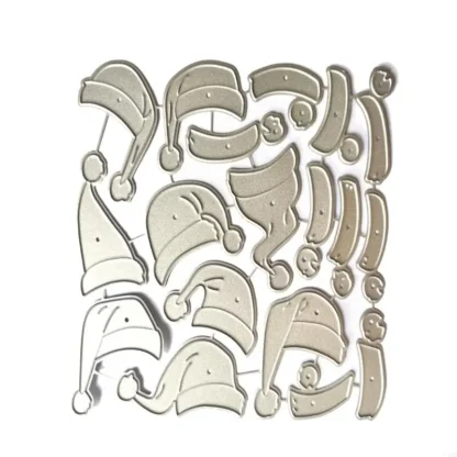 Troqueles corte Metal, sombrero Navidad, plantilla colección recortes, troqueles, tarjeta en relieve L43B