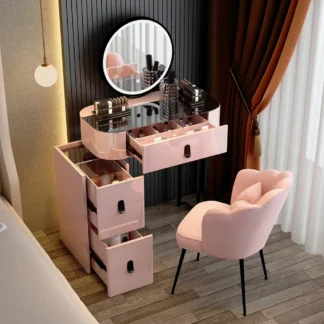Tocador De Maquillaje para dormitorio De niñas, almacenamiento para el hogar, muebles De sala De estar, decoración