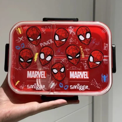 Australia Smiggle Spider-Man Ariel lonchera dibujos animados primaria escuela secundaria estudiante gran capacidad almuerzo niños caja de frutas