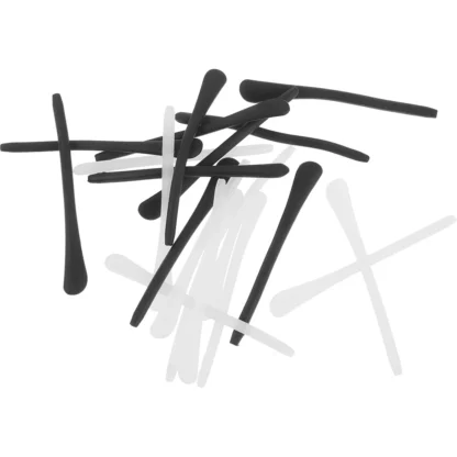 24 Uds. De cubiertas antideslizantes para patillas, mangas de Gel de sílice para gafas, acolchado para brazos, empuñaduras antideslizantes para las orejas para correr, nadar al aire libre