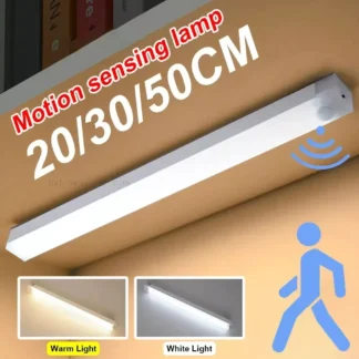 Luces Led con carga USB, Sensor de movimiento PIR, barra LED, Detector de luz portátil para iluminación interior de cocina