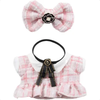 Conjunto de ropa para muñeca de 17cm, sin muñeca, 3 piezas, conjunto de traje Dr para muñeca de 6,7 pulgadas, traje, sombrero elegante de lujo, accesorios de ropa para 1a, 2.a y 3.a generación