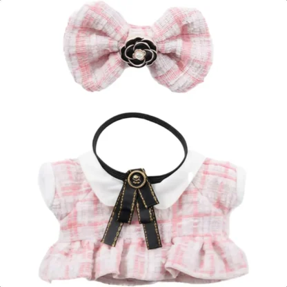 Conjunto de ropa para muñeca de 17cm, sin muñeca, 3 piezas, conjunto de traje Dr para muñeca de 6,7 pulgadas, traje, sombrero elegante de lujo, accesorios de ropa para 1a, 2.a y 3.a generación