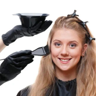 Cuencos de 2 colores, 4 cepillos, peines, orejeras, Clips, guantes, chales, gorros, Kit de tinte para el cabello, salón, uso doméstico, herramientas para colorear, accesorios de teñido