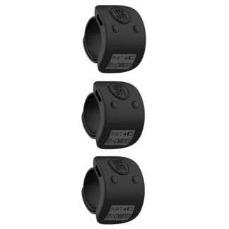 AA84 3X Mini Digital LCD Anillo de dedo electrónico Contador de cuentas de mano Contadores recargables de 6 dígitos Clicker-Negro