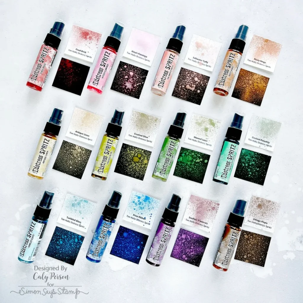 Botella individual original nuevo RANGER Tim Holtz Distress Sprinz Flash spray 29ml pigmento Vintage spray de propileno a base de agua 2024