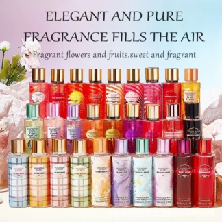 Perfume Victoria, spray corporal, fragancia duradera, arena dorada, perfume de regalo especial al por mayor.