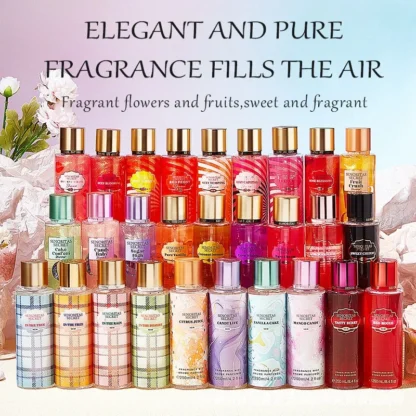 Perfume Victoria, spray corporal, fragancia duradera, arena dorada, perfume de regalo especial al por mayor.