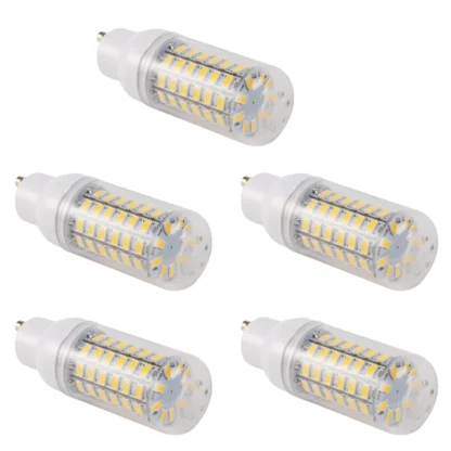 A72Z 5X GU10 10W 5730 SMD 69 Bombillas LED Luz de maíz LED Lámpara LED Ahorro de energía 360 grados 200-240V Blanco