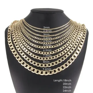 Ruixi alta calidad moda Multi ancho longitud 14k18k chapado en oro Ferrero Rouba cadena collar hombres mujeres regalos fiesta de vacaciones