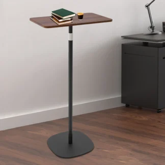Escritorio de pie Mesa auxiliar ajustable Escritorio móvil para computadora con soporte para computadora portátil de 46-120 cm para oficina en casa