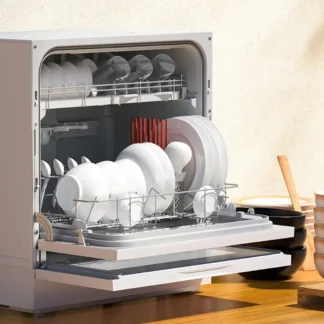 Lavavajillas doméstico inteligente totalmente automático eléctrico con instalación gratuita Carcasa de plástico para secadora y esterilizador