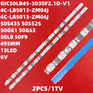 Tira de LED para iluminación trasera 13LED GIC50LB45_3030F2.1D 4C-LB5013-ZM06J para TCL 50L8 50F9 50G61 50S525 50S435 50S43 50F9 50A3