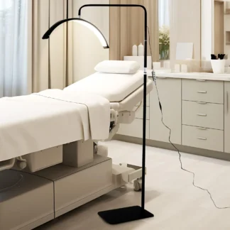 Lámpara LED de belleza moderna, conector en forma de U de 40W, lámpara de luz de relleno de media luna, belleza de pestañas, arte de uñas, tatuaje, anillo de luz de pie