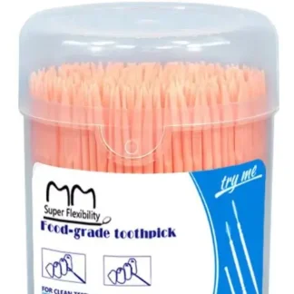 300 Uds palo de hilo Dental de plástico cepillo Interdental de doble cabeza higiene bucal palillos de dientes de plástico cepillo de dientes cepillo de limpieza de dientes