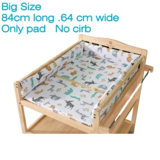 Accesorios para cunas de bebé, almohadilla de algodón puro, orina suave, variedad de colores para elegir, fácil de limpiar y sencilla de almacenar