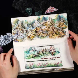 10 unids/pack sobre la montaña serie pegatina decorativa Icebergs Collage Scrapbooking etiqueta Diy álbum diario planificador