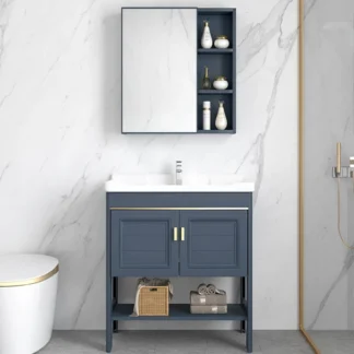 Lavabo Simple de suelo a techo, lavabo de aleación de aluminio para baño, lavabo para balcón, lavabo integrado de cerámica