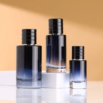 Botella de Perfume recargable portátil de vidrio de Color degradado, contenedor de cosméticos, pulverizador, herramientas de clasificación de cosméticos de viaje, 30ml