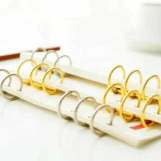 2 unids/set carpeta de libros de hojas sueltas de Metal 3 anillos para cuaderno álbum Clip de álbum