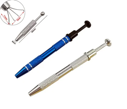 Soporte de cuentas de cuatro garras, herramienta de recogida, soporte de puntas de gemas de diamante, recogedor de pinzas, herramienta de pluma de aspersión para Piercing corporal, 1 ud.