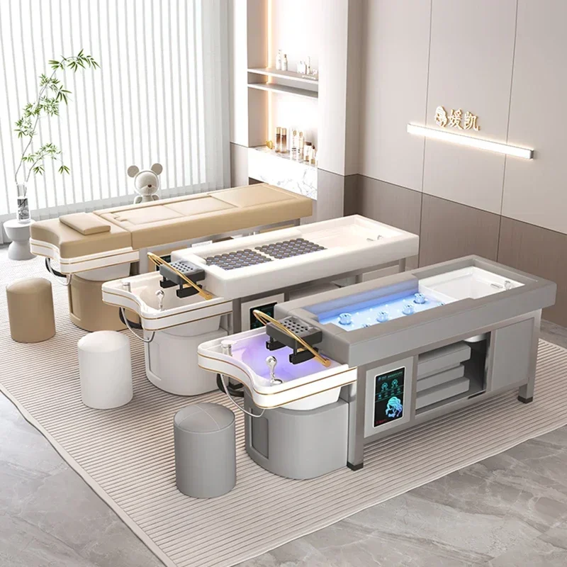 Camilla de Spa para el cabello, sillas de salón de belleza para mujer, productos para silla de cosmetólogo, tazón de champú para hombres, afeitado, pedicura, Spa para el cabello japonés