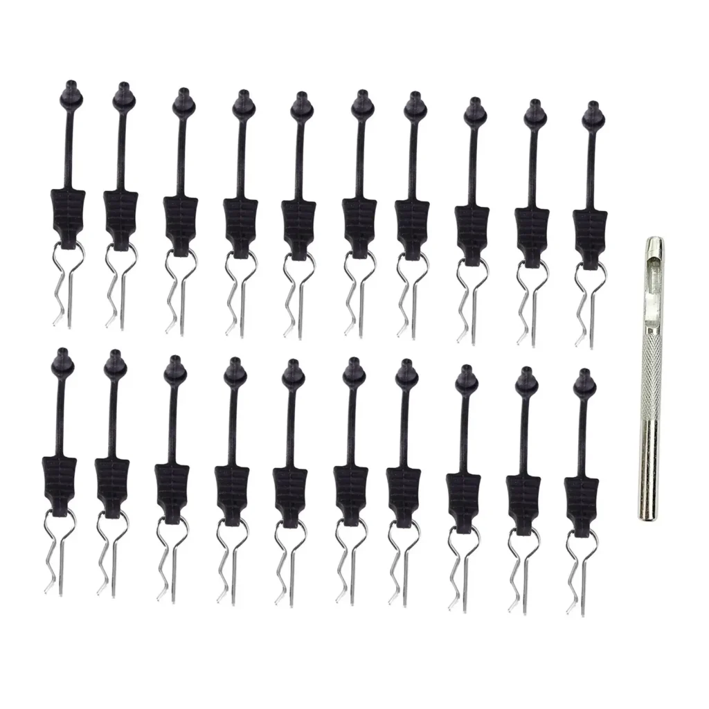 Clips para carrocería antipérdida, 4 piezas/20 piezas, fácil de instalar, coche RC de alta resistencia