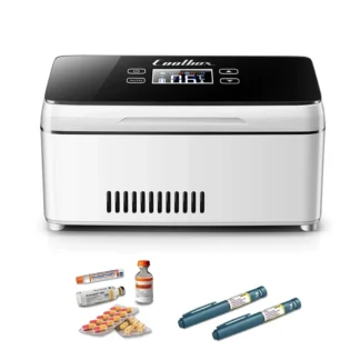 Refrigerador de insulina, refrigerador portátil con carga USB, caja de almacenamiento de baja temperatura, refrigerador de coche pequeño para la familia