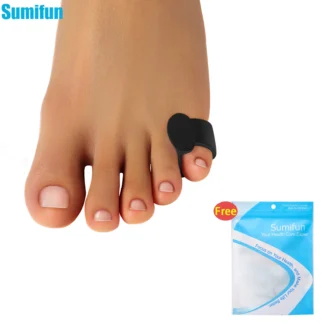 Protector de dedos pequeños de silicona negro, herramienta para el cuidado de los pies, callos de maíz, protección de ampollas, antidesgaste, separador de dedos de los pies, 2 ~ 60 uds.