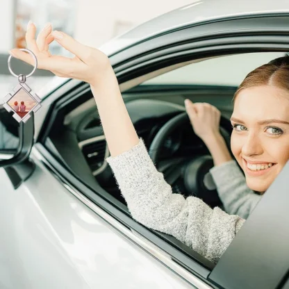 10 piezas de sublimación llavero en blanco llavero de transferencia de calor de metal para sublimación DIY, 2 formas