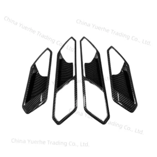 Adecuado para Volkswagen Tiguan L modificación del cuenco de la puerta interior con marco de manija pegatina decorativa de muñeca de la puerta interior