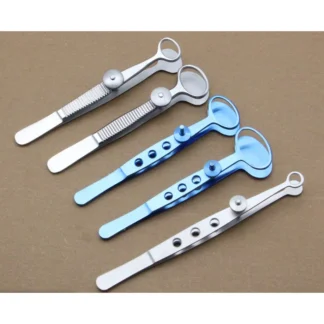 Pinzas de calacio, pinzas oftálmicas oculares de acero inoxidable, herramientas quirúrgicas, instrumento de titanio