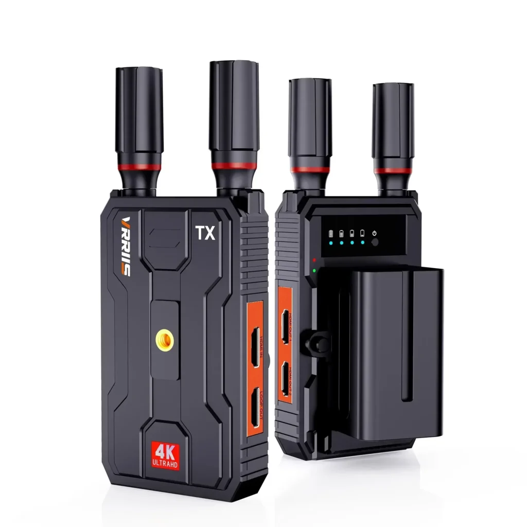 Receptor y transmisor de vídeo inalámbrico, extensor HDMI de 400m, 5G, 4K, adaptador de pantalla Dual, compatible con batería, cámara de boda, transmisión en vivo