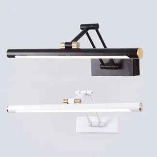 Faro de espejo de baño, luz de pared ajustable plegable, lavabo, gabinete de espejo de baño, faro de espejo de maquillaje LED