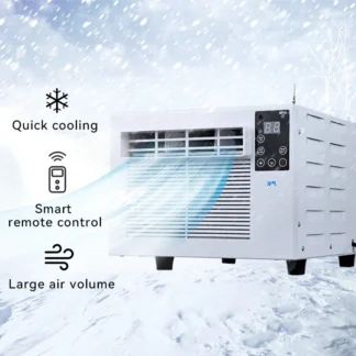 Aire acondicionado portátil de refrigeración por compresor, aire acondicionado de oficina de 2000 Btu para habitación, aire acondicionado de ventana pequeña