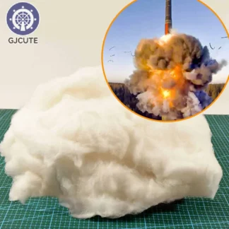Algodón simulado de 20G para humo, polvo y efecto salpicaduras de agua, modelo de tanque, explosión de disparo, fabricación de algodón en forma de nube