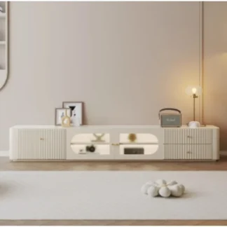 Mueble de TV con diseño de viento crema, almacenamiento moderno y sencillo, mesa de TV de entretenimiento Universal, Archivadores únicos a la moda, muebles para el hogar
