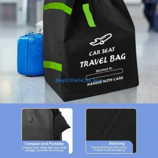 Bolsa viaje para asiento del automóvil G2TC para aviones para bebés convertibles y asientos refuerzo