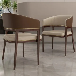 Sillas de comedor de lujo ligeras italianas, muebles de comedor modernos, sillón trasero para el hogar, cocina, silla de comedor de madera nórdica para Hotel Z