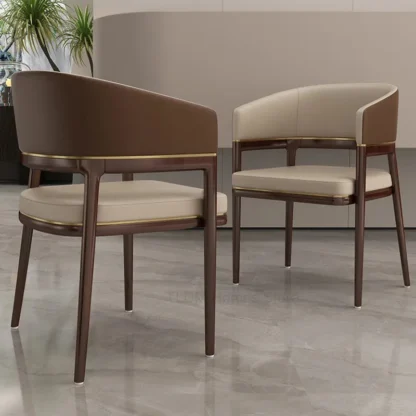 Sillas de comedor de lujo ligeras italianas, muebles de comedor modernos, sillón trasero para el hogar, cocina, silla de comedor de madera nórdica para Hotel Z