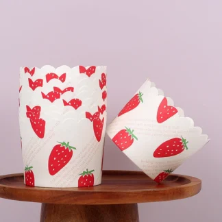 50 Uds. De moldes para hacer tazas para hornear magdalenas de papel de calidad alimentaria, herramientas desechables para pasteles de cocina, diseño de flores de alta calidad