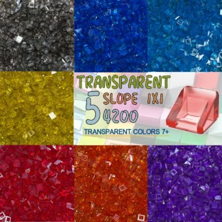 Pendiente 1x1 bloque de construcción transparente juego de ladrillos transparentes piezas MOC para Pixel Art Remix pintura Compatible 54200/50746 200 unids/lote