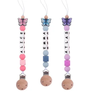 Clip de chupete personalizado Ins, cadena de chupete personalizada, regalo para recién nacido, accesorios para chupete, juguetes para recién nacidos, regalo personalizado