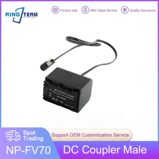 Batería ficticia NPFV que sustituye a NP-FV30, NP-FV40, NP-FV50, NP-FV70, NP-FV90, para cámaras Sony DVD SR HC Serial, luz y Monitor