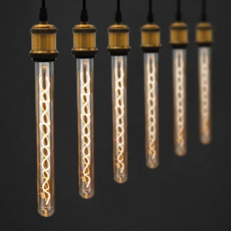 TIANFAN bombilla Led larga 300mm T32 filamento en espiral 4W bombilla Edison regulable bombilla decorativa especial 110V 220V